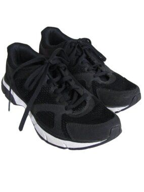 VIONIC TOKYO Mesh Black White Orthotic Walking Sneakers Shoes Comfort 7.5 Wide